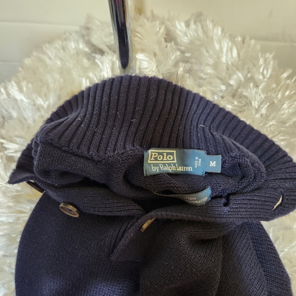Dark Blue Polo by Ralph lauren Knitted sweater size: Medium - Picture 6 of 11